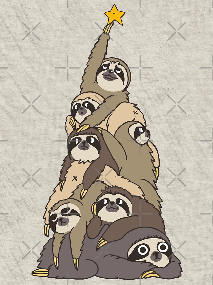 Christmas Tree Sloths by Huebucket