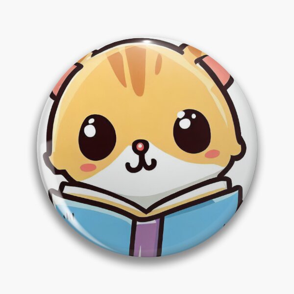 Item preview, Cartoon cat reading a book designed and sold by HyperSunken.