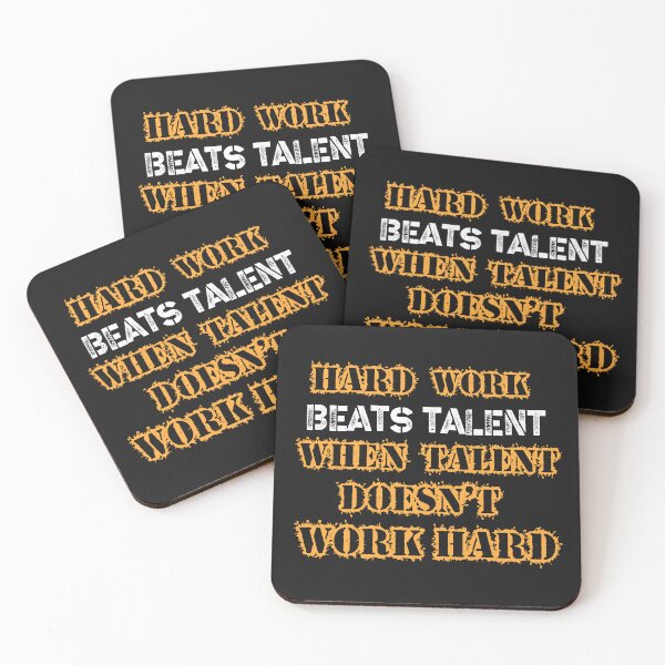 Item preview, Hard Work beats Talent designed and sold by TeeCeeCo.