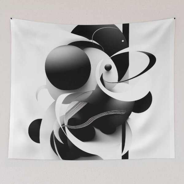 Item preview, Monochrome Edge: Modern Art Black and White Graphic Designs for Home Decor designed and sold by Rick Navarro.