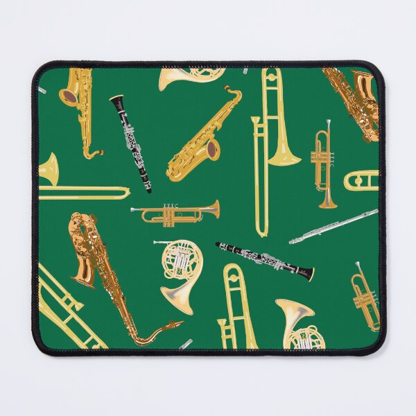 Item preview, Band Instruments on Grass Green designed and sold by Brittany Lane Allen.