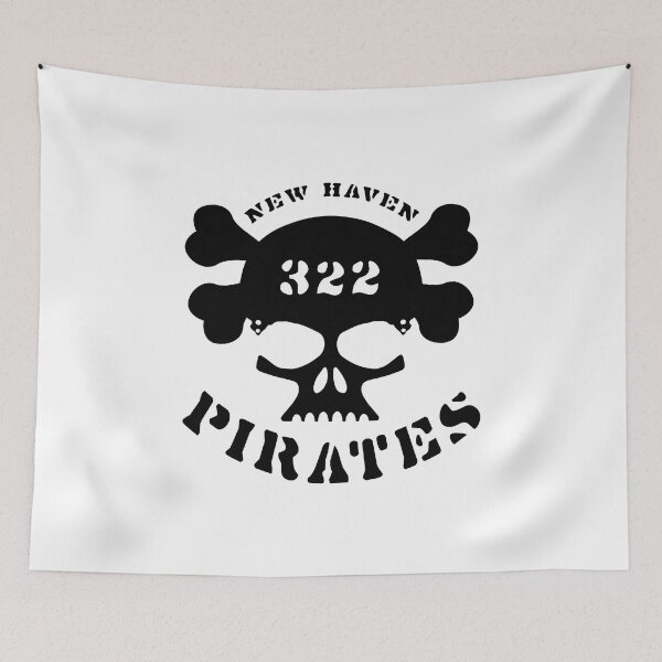 Item preview, NEW HAVEN PIRATES. 322. BLACK PRINT. designed and sold by 5hertz.