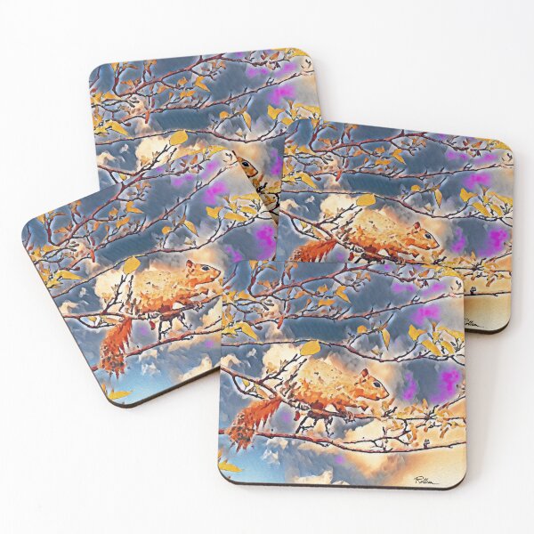 Item preview, SQUIRREL ON A PRECARIOUS BRANCH designed and sold by ArtbyRolleen.