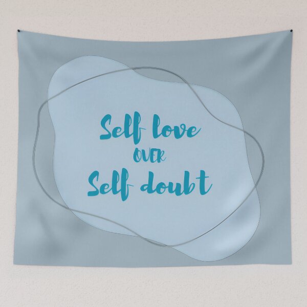 Item preview, Self love over self doubt designed and sold by EnchantedThread.