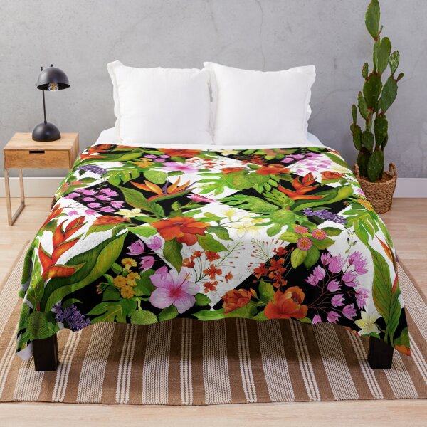 Item preview, Black and White Tropical Flora designed and sold by Carolina Diaz.