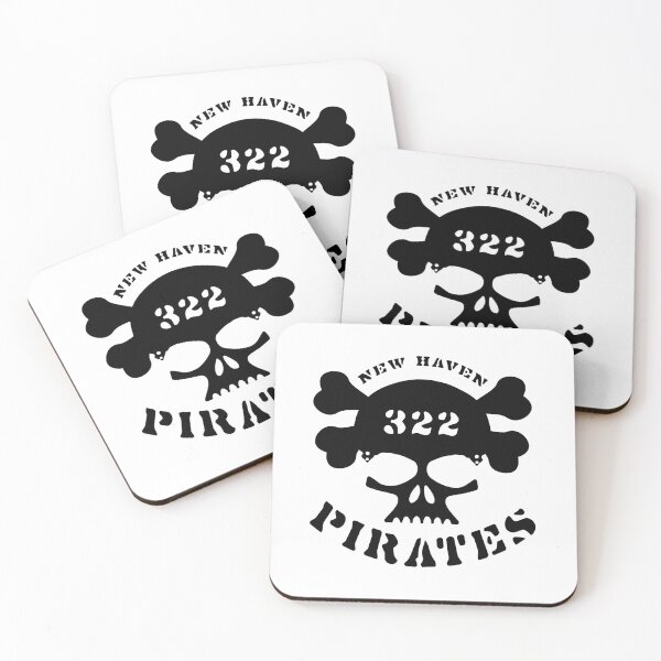 Item preview, NEW HAVEN PIRATES. 322. BLACK PRINT. designed and sold by 5hertz.