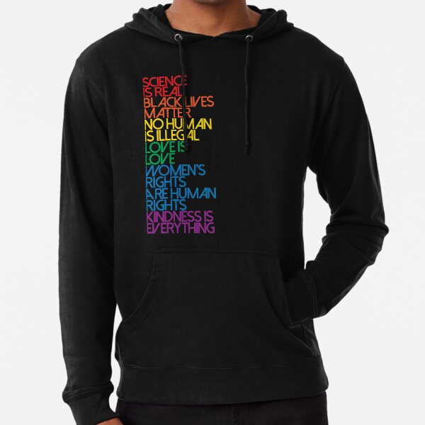 Science is Real Black Lives Matter Lightweight Hoodie