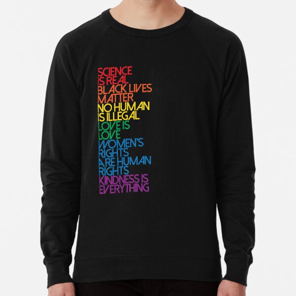Science is Real Black Lives Matter Lightweight Sweatshirt