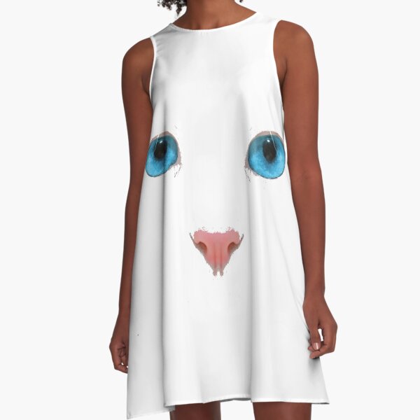 muzzle, eyes, cat, nose A-Line Dress