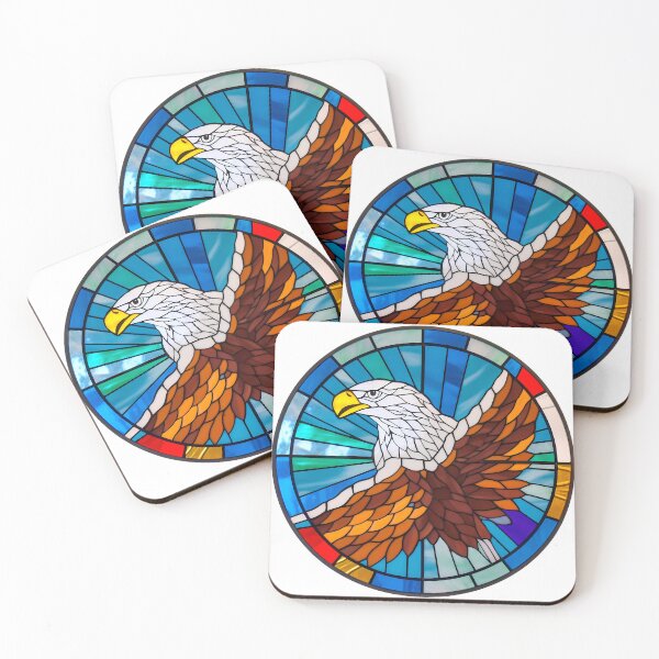 Item preview, American Eagle stained glass designed and sold by Boudavid.