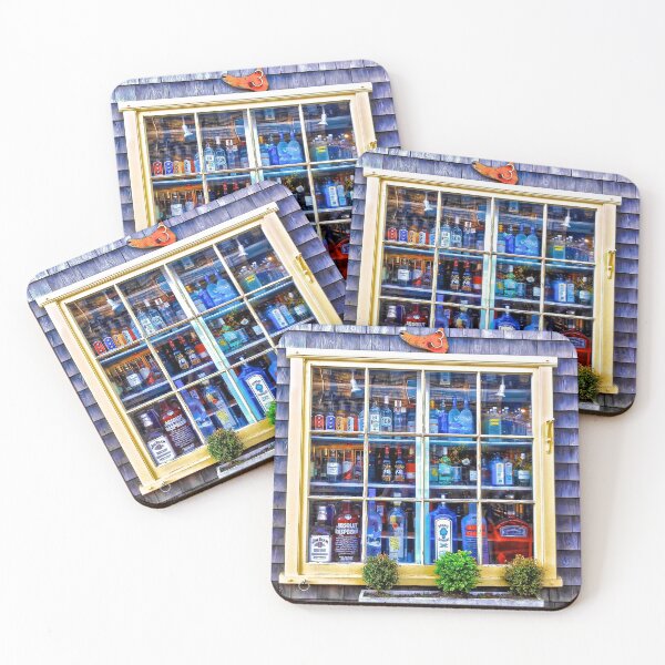 Item preview, Cape Cod Packie Window - Liquor Store Bottles Display designed and sold by WigOutlet.