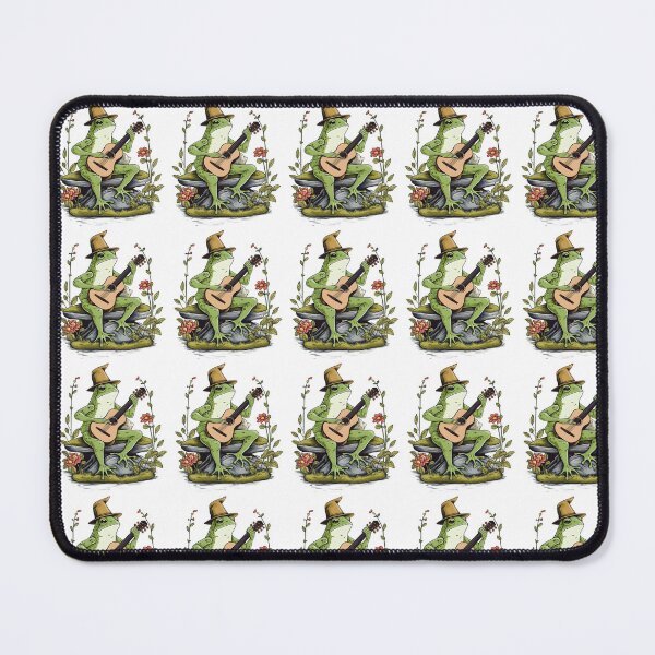 Item preview, Cottagcore Aesthetic Frog Playing Guitar Banjo Graphic designed and sold by sanadkarmakar.