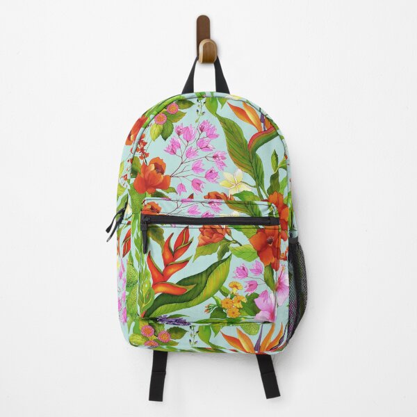 Item preview, Light Blue Tropical Flora designed and sold by Carolina Diaz.