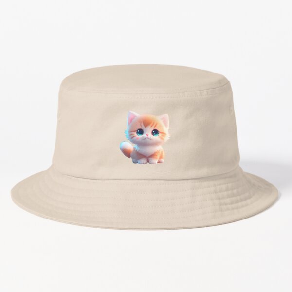 Spring Summer Cute Kawaii Cat Bucket Hats for Boys Girls Custom