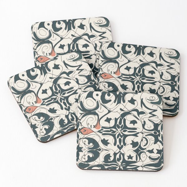 Item preview, Wavy Pastel Abstract Lines Pattern designed and sold by Sturdust.