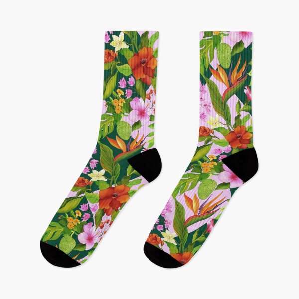 Item preview, Pink and Green Tropical Flora designed and sold by Carolina Diaz.