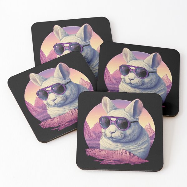 Item preview, Chinchilla Vibes: Sunset Mountains designed and sold by Nibble & Doodle.