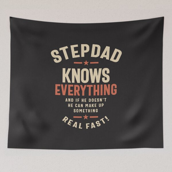 Item preview, Step Dad - The Master of Knowledge and Quick Thinking designed and sold by cidolopez.