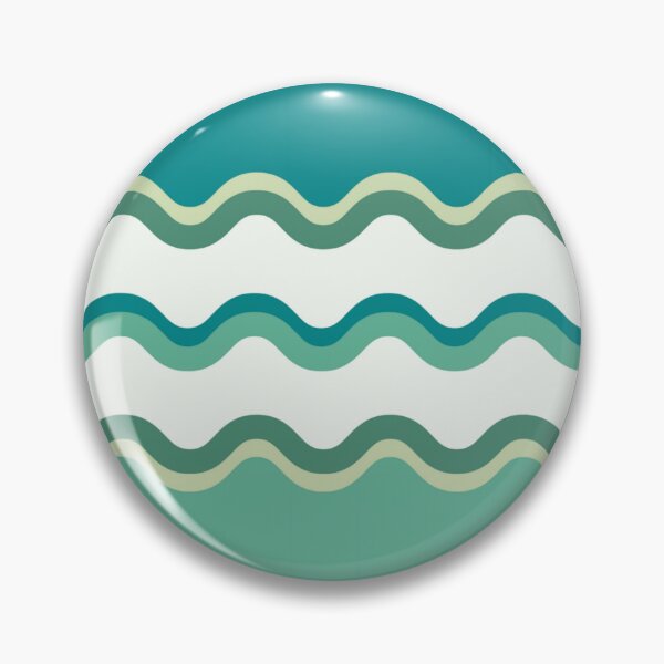 Item preview, Blue and Green Beach Waves Pattern designed and sold by FunAndPhrases.