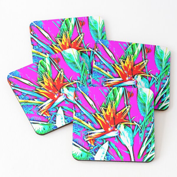 Item preview, Bird of Paradise summer neon colors by Iritof designed and sold by iritof.