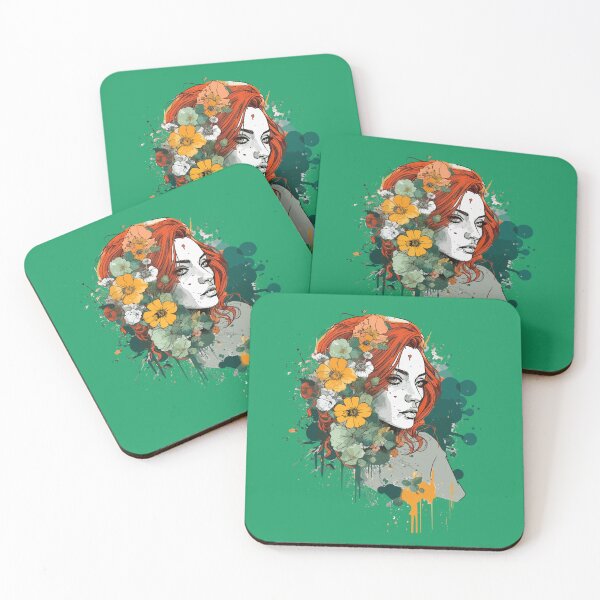 Item preview, Floral Illustration - Trash Polka Inspired - Irish woman designed and sold by brindled.