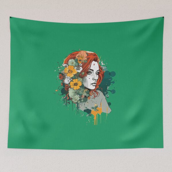 Item preview, Floral Illustration - Trash Polka Inspired - Irish woman designed and sold by brindled.