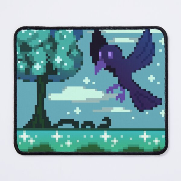 Item preview, Pixel Art - Crow and Tree designed and sold by Kaiko-Roku.
