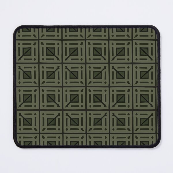 Item preview, Retro Tile Pattern pastel dark green designed and sold by RetroTile.