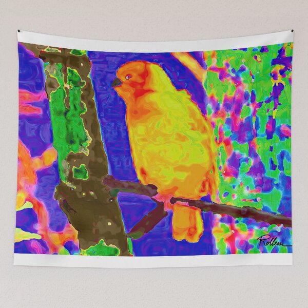 Item preview, YELLOW BIRD IN A TREE designed and sold by ArtbyRolleen.