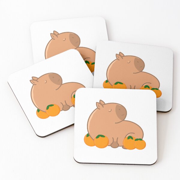 Item preview, Cute capybara surrounded my oranges designed and sold by Alex-artz.