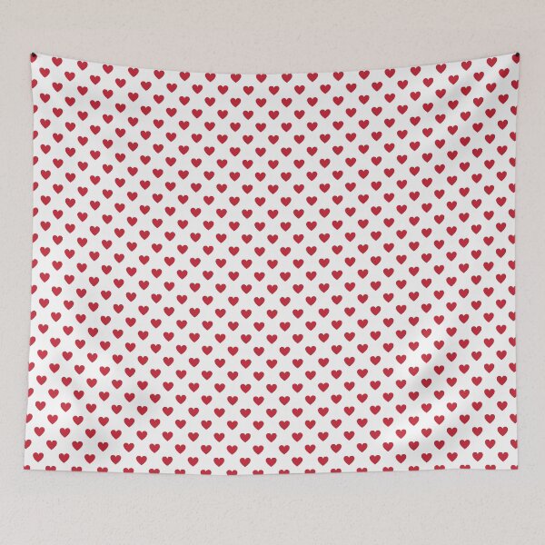 Aperçu de l'œuvre Red heart print on white - small créée et vendue par LittleBettyMakes.