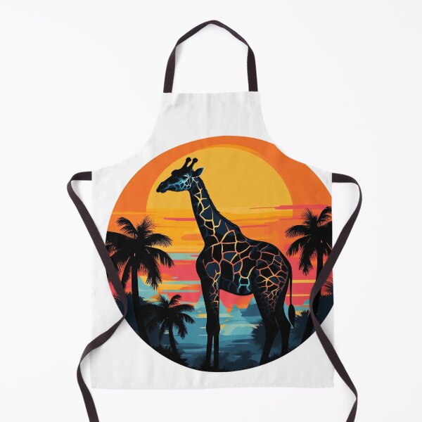 Item preview, colorful giraffe with sun - Different logo size, position? Email me - designed and sold by Picture-Art.
