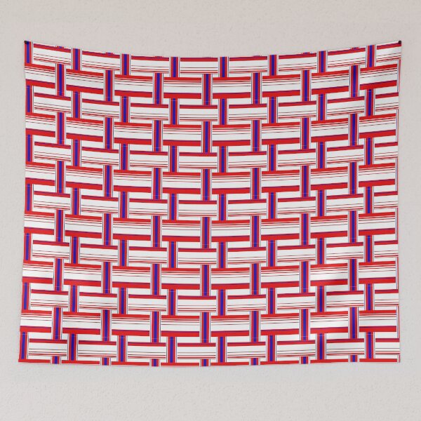 Item preview, Red & Blue Classic Plaid Style Painted Seamless Pattern designed and sold by PatternsFTW.