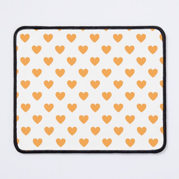 Item preview, Orange heart print on white - small designed and sold by LittleBettyMakes.