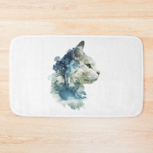 Item preview, Double Exposure Blue Cat designed and sold by Splargo Digital Prints.