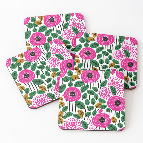 Item preview, Colorful Field Of Pink Roses Floral Pattern designed and sold by Wonder Of Light.