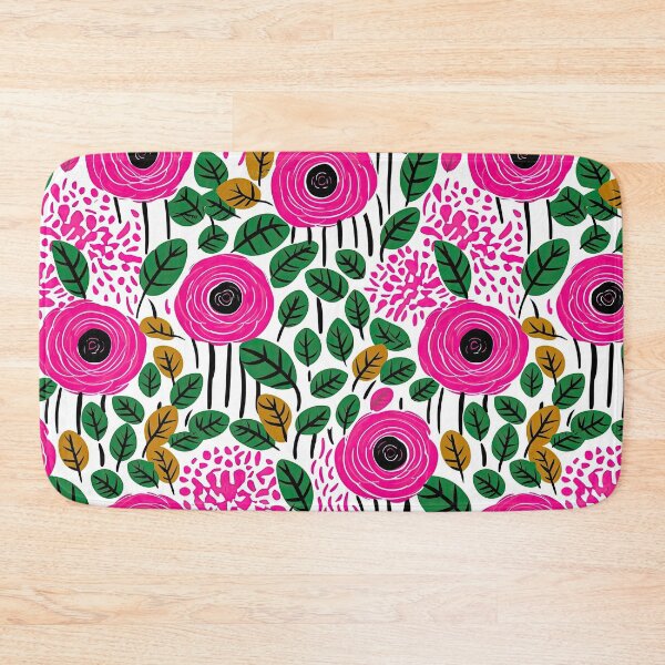 Item preview, Colorful Field Of Pink Roses Floral Pattern designed and sold by Wonder Of Light.