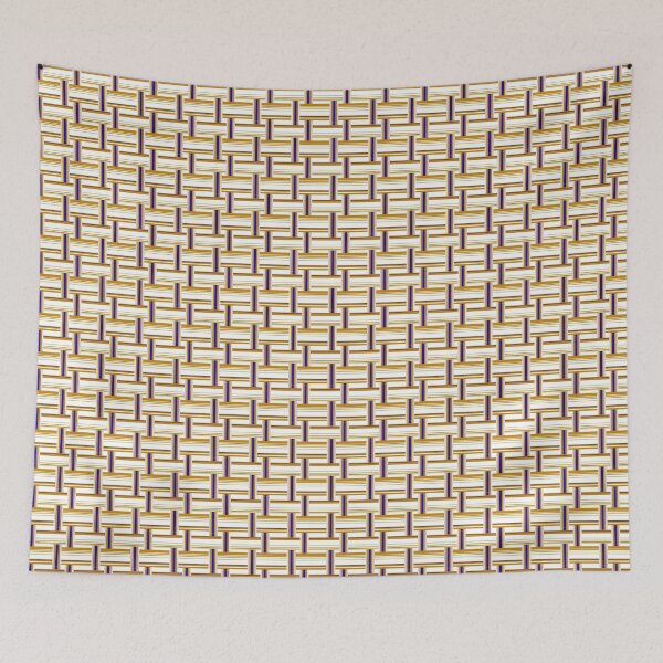 Item preview, Gold & BLue Classic Plaid Style Painted Seamless Pattern designed and sold by PatternsFTW.