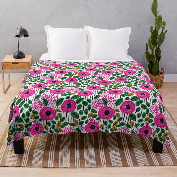Item preview, Colorful Field Of Pink Roses Floral Pattern designed and sold by Wonder Of Light.