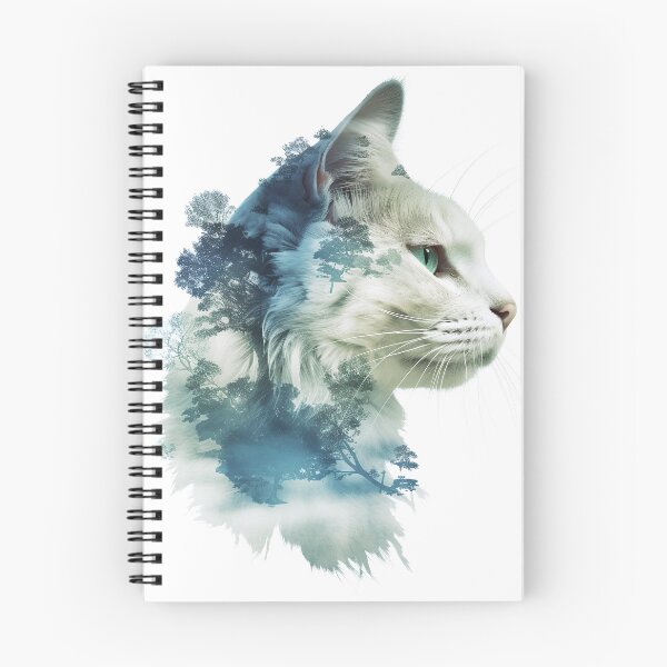 Item preview, Double Exposure Blue Cat designed and sold by Splargo Digital Prints.