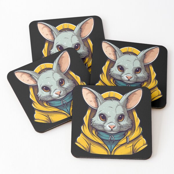 Item preview, Edgy Glasgow Chinchilla: Hoodie Sticker designed and sold by Nibble & Doodle.