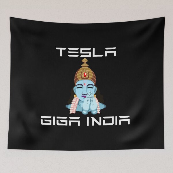 Item preview, Tesla Giga India - Krishna with Praying Hands designed and sold by WigOutlet.