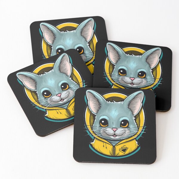 Item preview, Edgy Glasgow Chinchilla: Hoodie Sticker designed and sold by Nibble & Doodle.