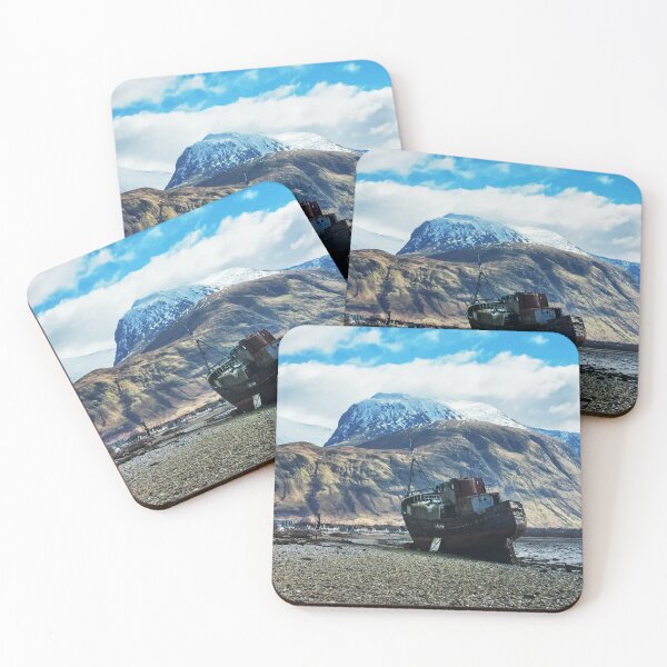 Item preview, The Old Fishing Boat beneath Ben Nevis designed and sold by MesmerizeArts.