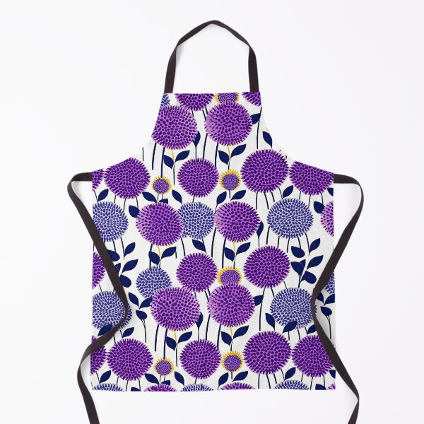 Item preview, Colorful Field Of Purple Dahlias Floral Pattern designed and sold by Wonder Of Light.