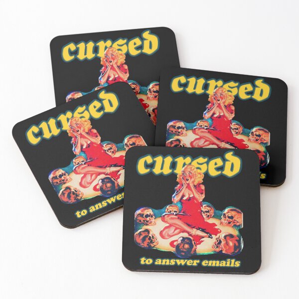 Item preview, Cursed to answer emails designed and sold by Punkpaws.