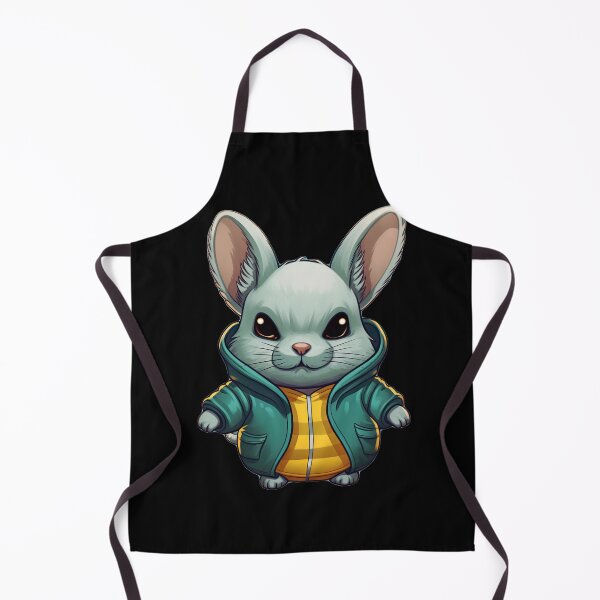 Item preview, Edgy Glasgow Chinchilla: Hoodie Sticker designed and sold by Nibble & Doodle.