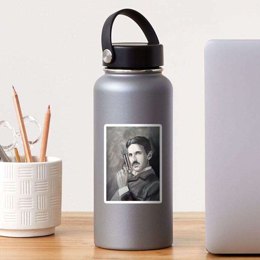 Nikola Tesla raygun Sticker