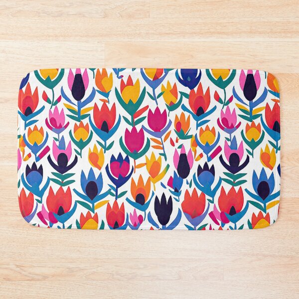 Item preview, Colorful Field Of Vibrant Tulips Floral Pattern designed and sold by Wonder Of Light.