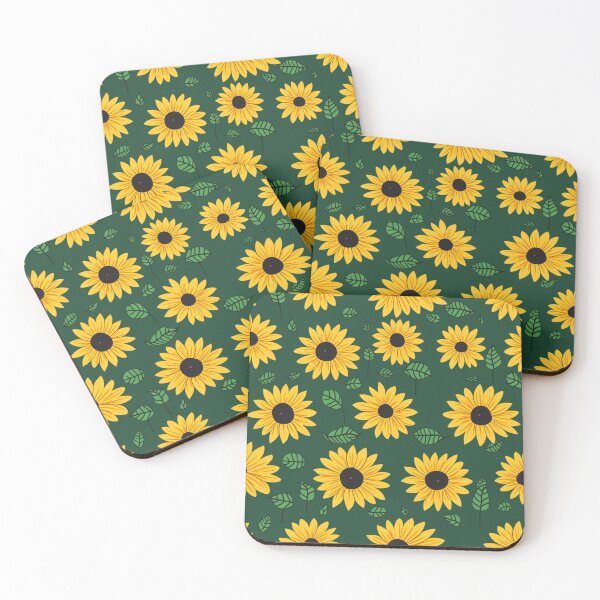 Item preview, Yellow sunflowers art pattern design designed and sold by imagenia.